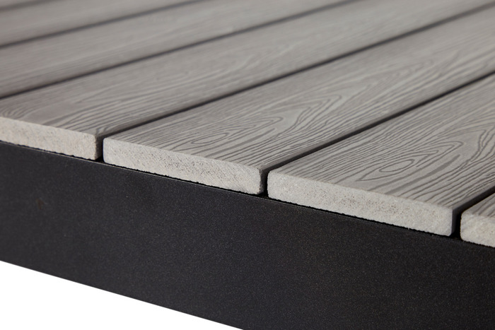 Havebord 205/275 x 100 cm alu/nonwood - Outfit